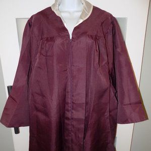 Josten's Maroon Graduation/Choir/Costume Gown Polyester 5'4"-5'6" EUC